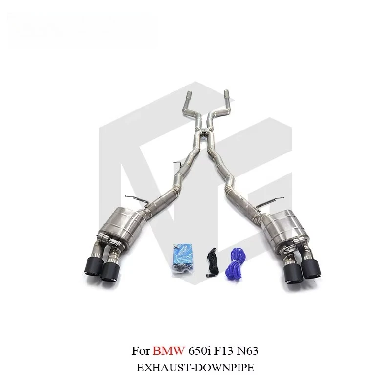 ING Titanium Car Muffler Exhaust Valve Catback for  650i F13 N63 Muffler With High Quality Auto Performance Turning Pipe