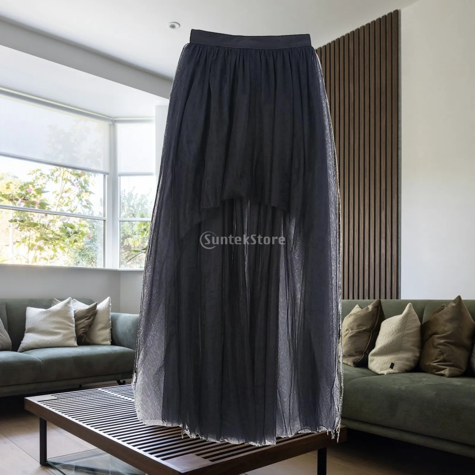 Women High Low Tutu Skirts Swallowtail Skirt Steampunk Gothic Dress Tulle Skirt for Daily Wear Special Occasion Girls Lady Party