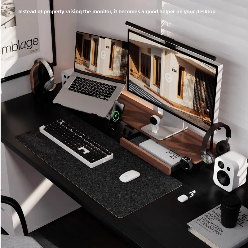 Z3 Pro وحدات مراقب الناهض الخشب الصلب سطح المكتب مصعد حامل شاشة الكمبيوتر حامل مريح مكتب عمل منظم النظام #3