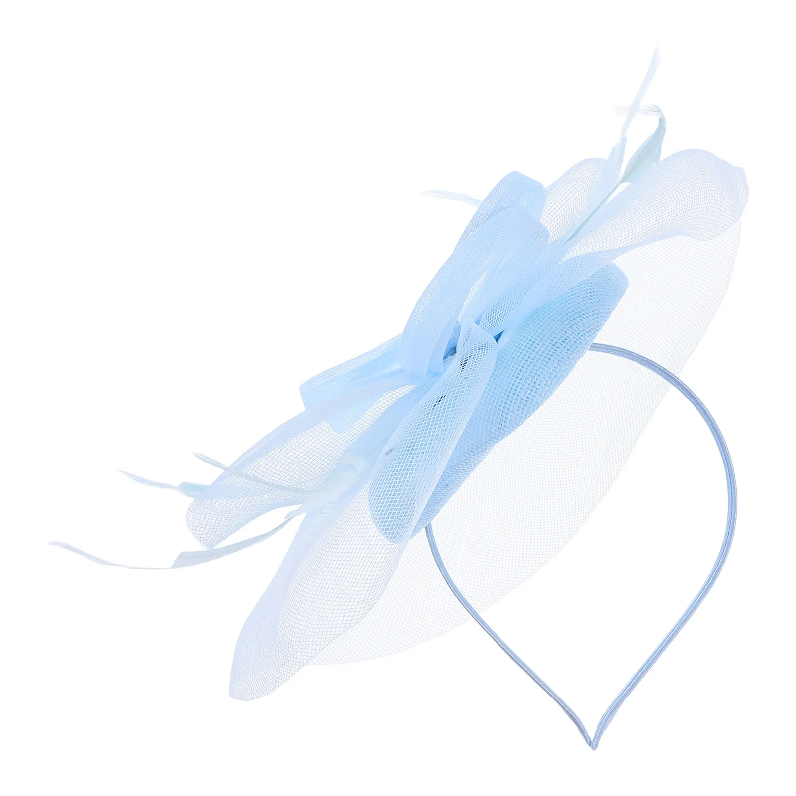 

Sky- Veil Hair Accessory Fascinator Hat For Women Wedding Tea Party Bridal Headdress Lightweight Headpiece Prom