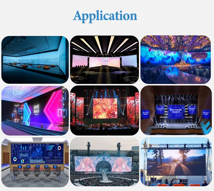 Display led de alta qualidade parede vídeo colorida p2.6 p2.9 p3.91 500mm x 500mm painel pano de fundo telas externas internas