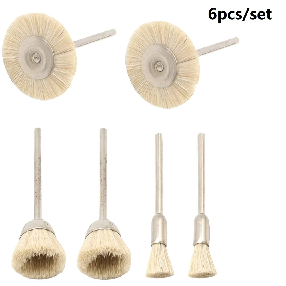 Cleaning Brushes Grinder Equipment For Engraver For Mechanical Rust Steel Tool 15-25mm 2.35mm 6PCS 6pcs Cleaning Brush