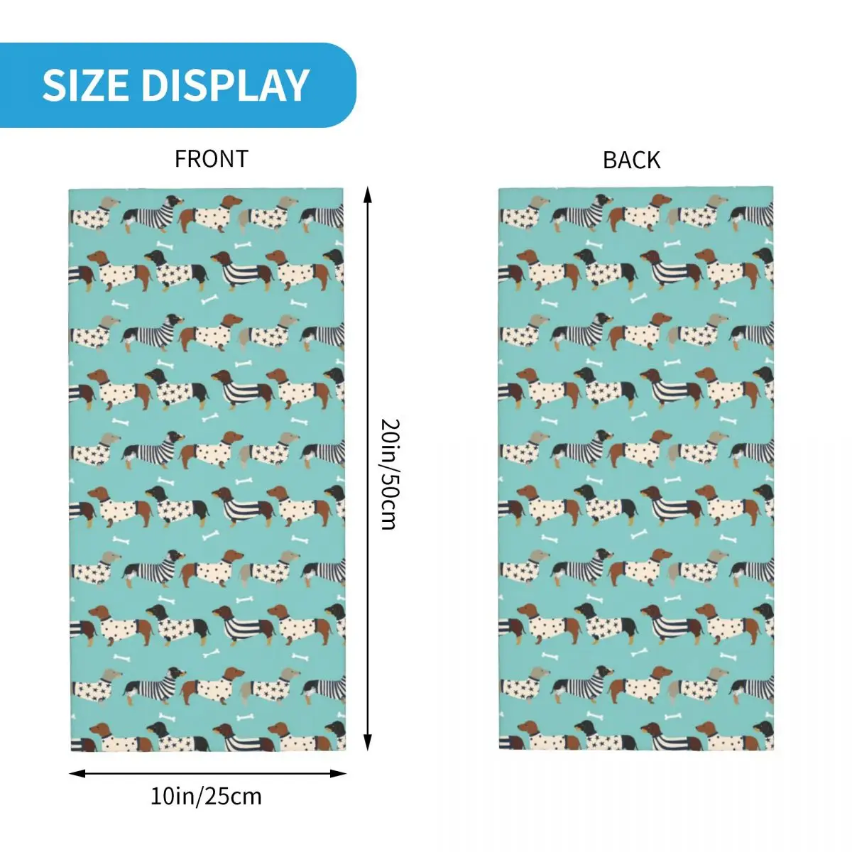 Imagem -06 - Bandana de Dachshund Personalizada para Homens e Mulheres Pescoço Quente Cachecol de Esqui Polainas Salsicha Quente Cães Texugo Capa Facial Inverno