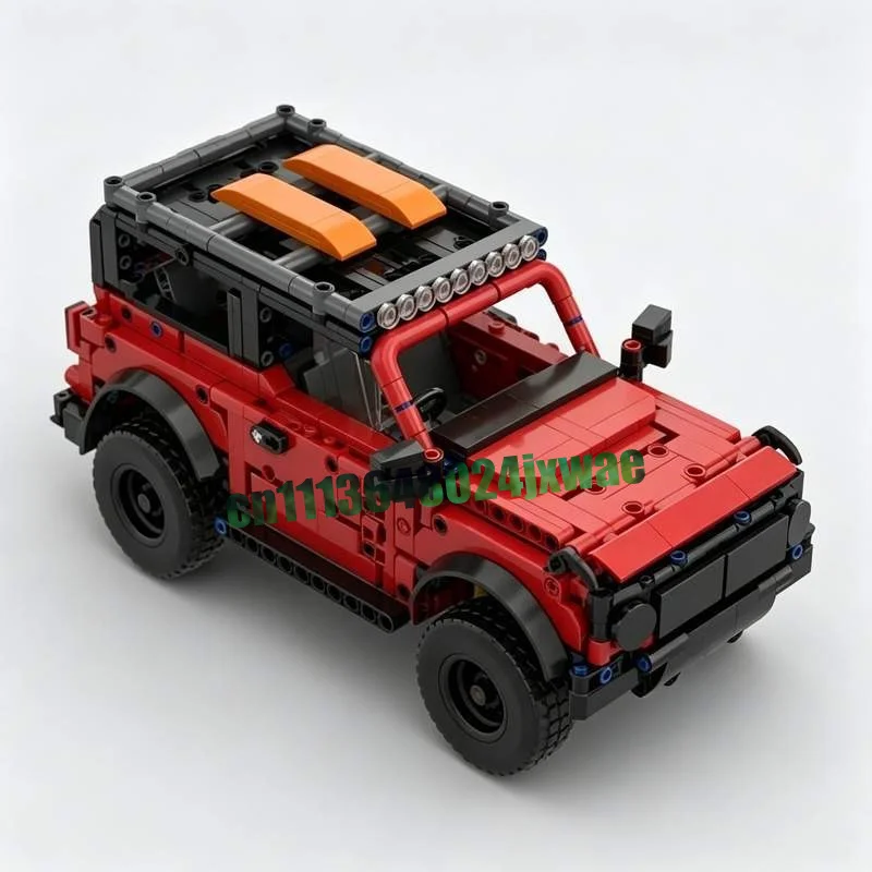 937 Parts SUV Steering Rear Suspension Fix MOC Vehicle Model Custom Puzzle DIY Creative Assembly Educational Toy Popular Gifts