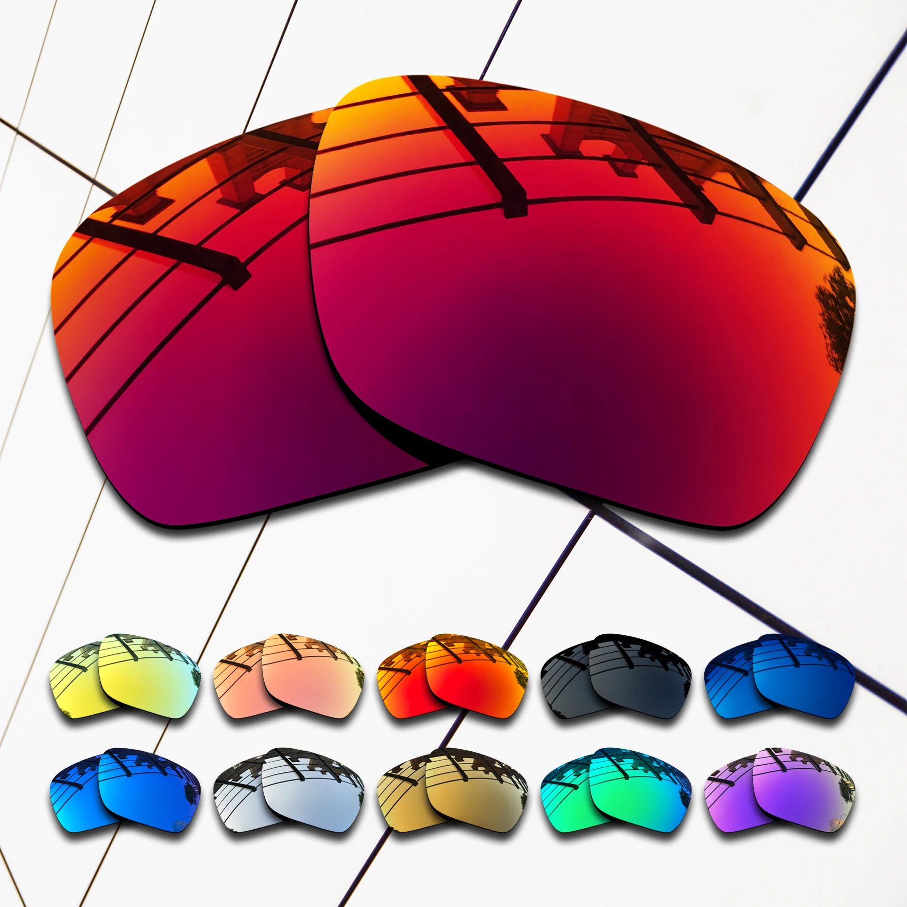 ELuxonsight Polarized Enhanced Replacement Lenses for Oakley Sliver F OO9246 Sunglasses - Varieties Colors