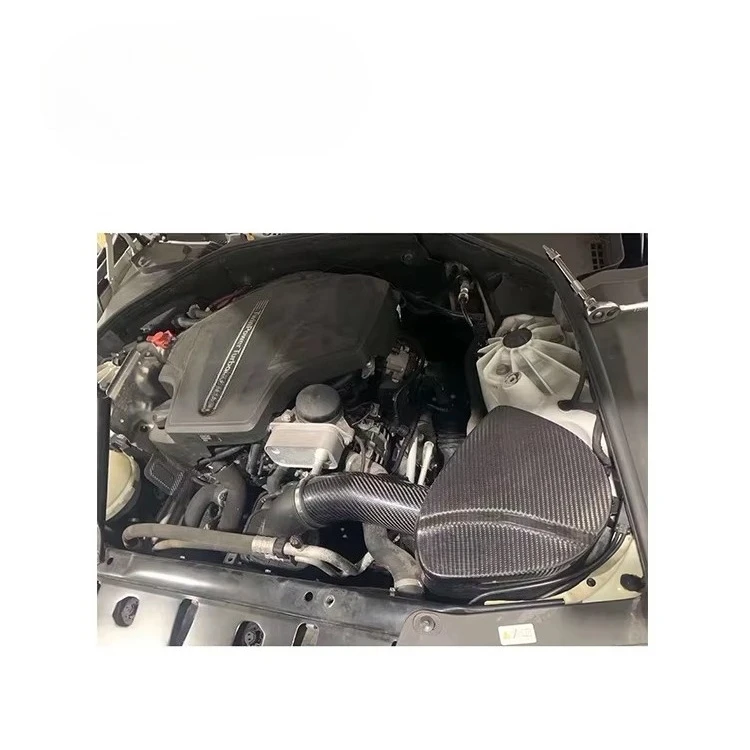 

Full Dry Carbon Fiber Process 3k Twill Gloss Performance Cold Intake System Kit for 5 Series F10 N20