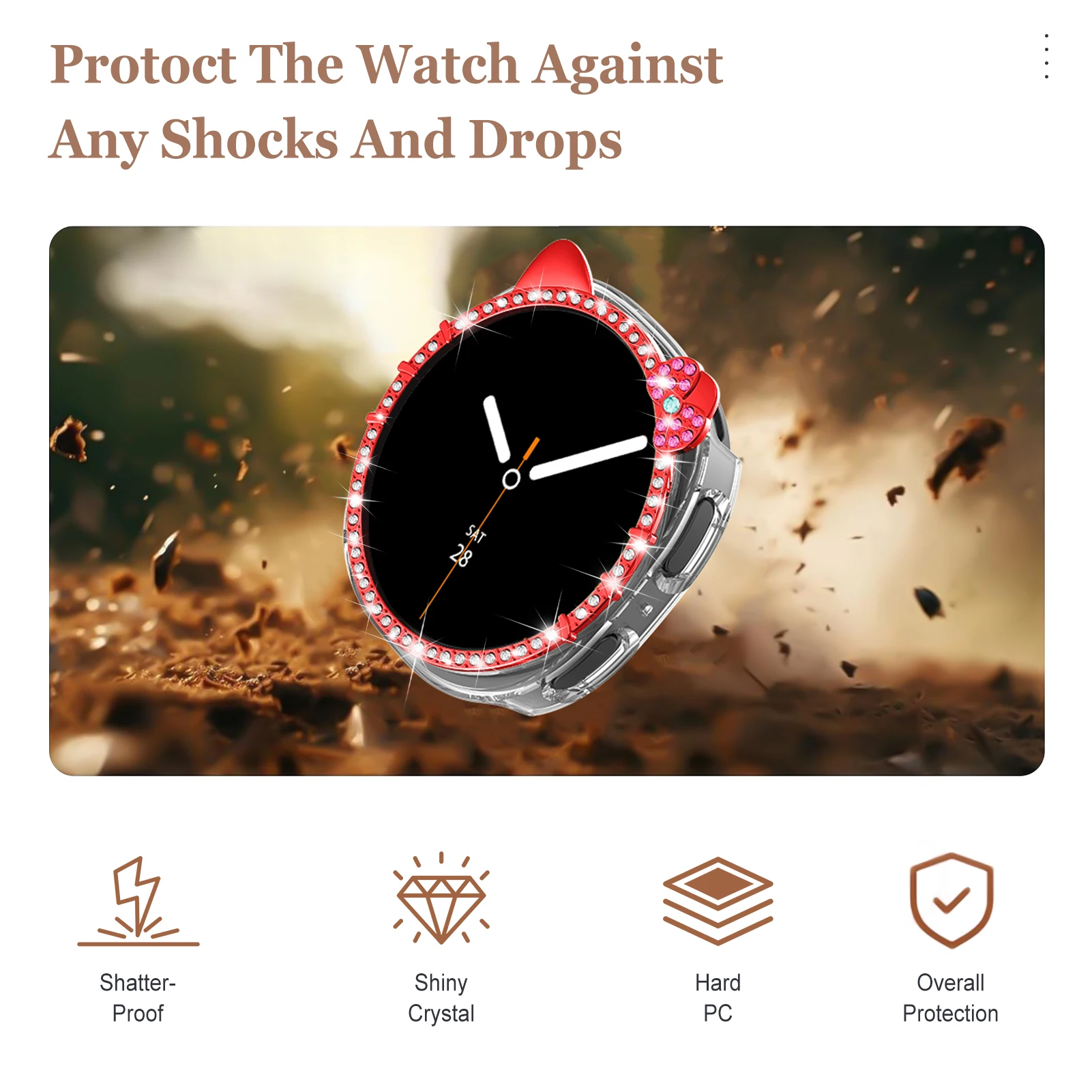 Bling Case voor Samsung Galaxy - Watch Case Bumper recensie en prijs