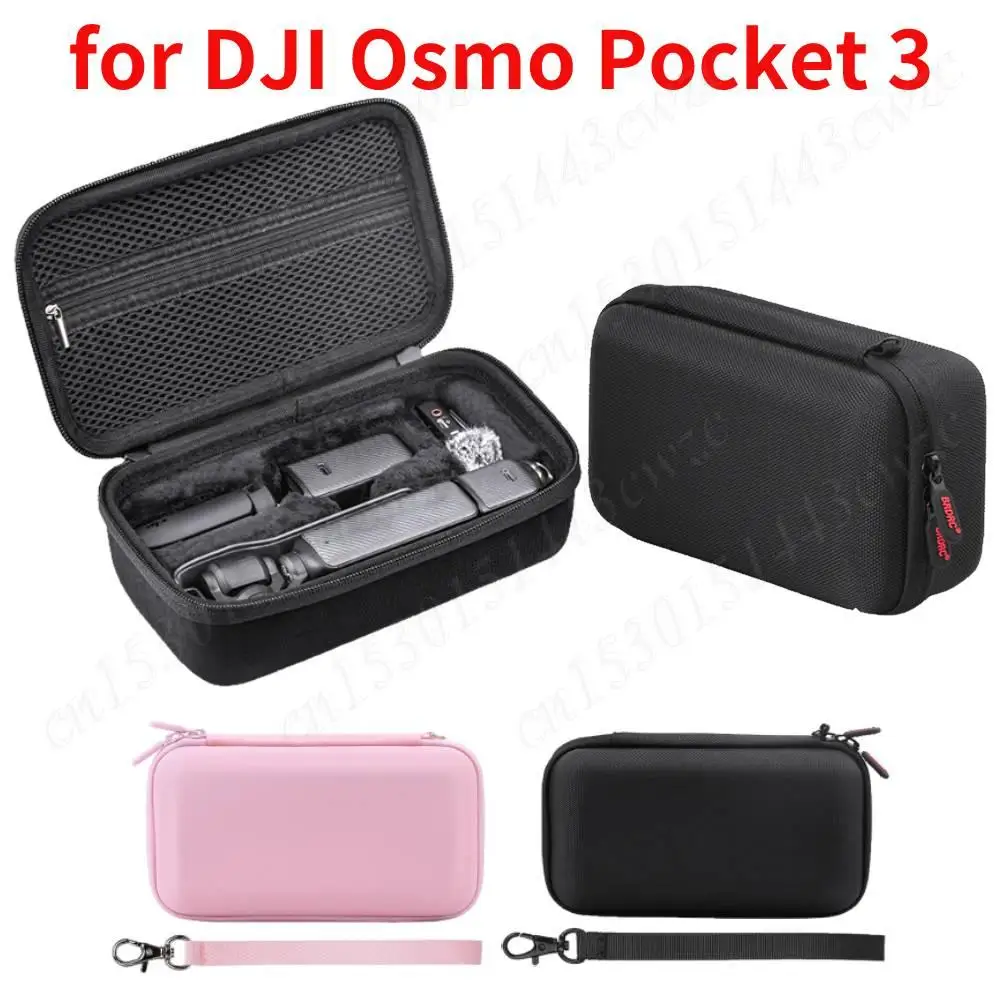 

Жесткая сумка для переноски DJI Osmo Pocket 3, противоударный чехол для фотосъемки с сетчатым карманом, защитный дорожный ящик для хранения