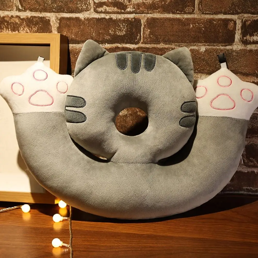 Almohada más cálida de manos de doble capa, almohada súper suave para mantener el calor, almohada para siesta en la oficina, almohada de felpa de dibujos animados Shiba Inu para el cuello, regalo femenino