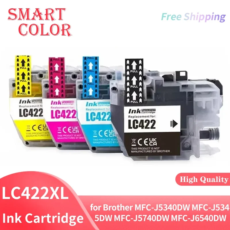 خرطوشة حبر متوافقة LC422XL LC422 عالية السعة للطابعة Brother MFC-J5340DW MFC-J5345DW MFC-J5740DW MFC-J6540DW J6940DW