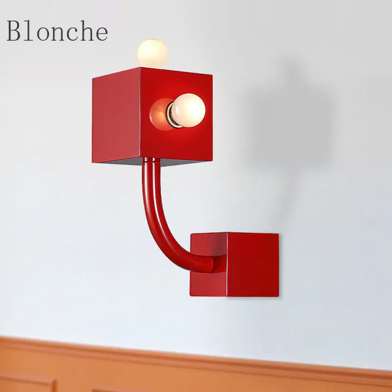 

Medieval Art Creative Wall Lamp Living Room Background Wall Lights Modern Corridor Bedroom Bedside Red Space Nordic Sconces