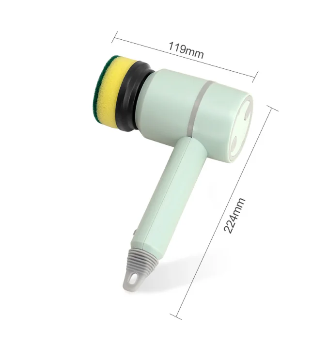 

USB перезаряжаемая кухонная щетка для мытья посуды, очиститель для раковины, ванна, чистящая щетка, вращающийся скруббер, электрическая щетка для чистки