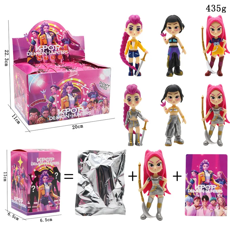 K Pop Demoned Hunters Rumi Mira Zoey Tiger Christmas Countdown Advent Calendar Gift 24 Days Plastic PVC Doll Collector's Figure