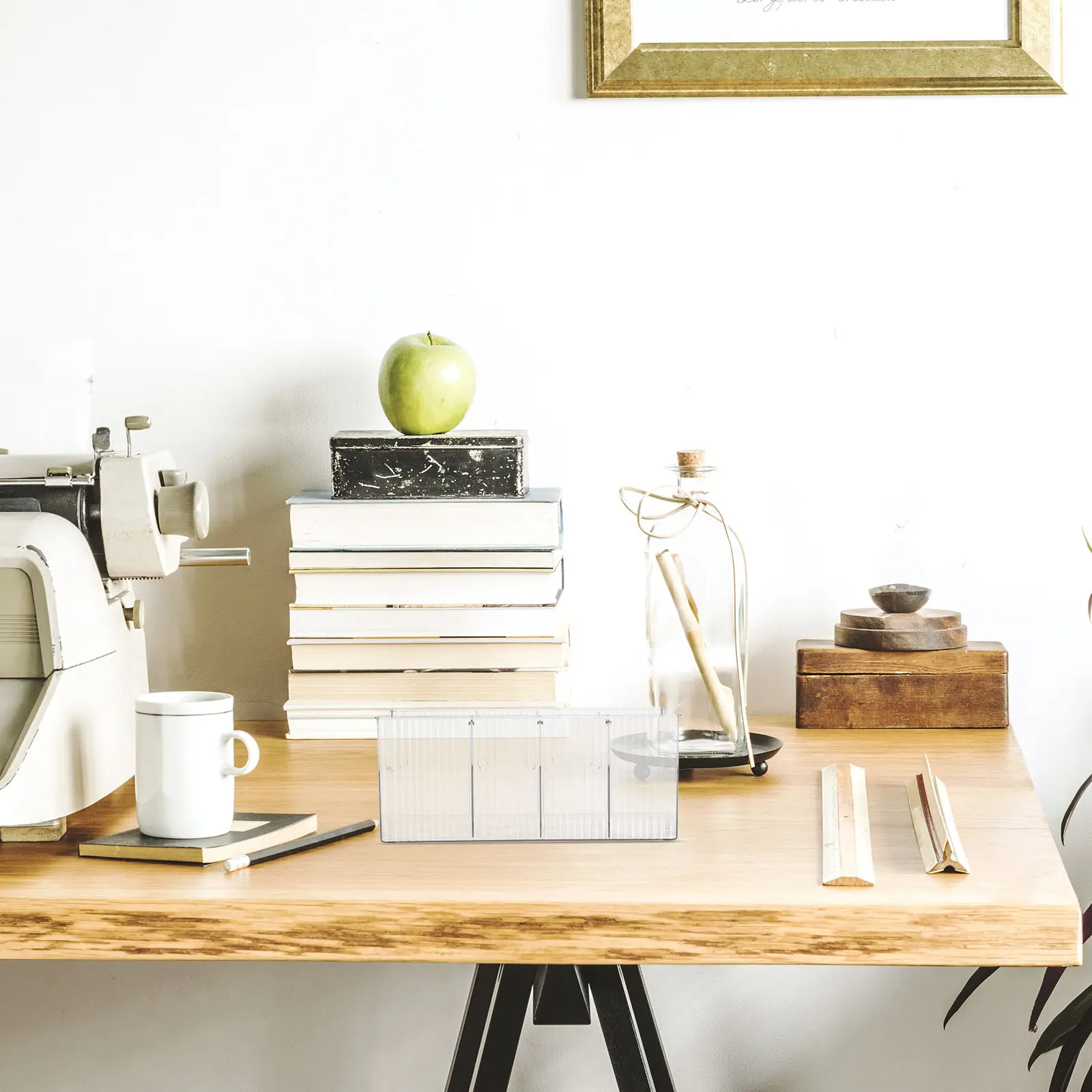 

Набор из 2 прозрачных пластиковых органайзеров для CD/DVD дисков, настольный держатель-разделитель, вместительный кейс-стойка для хранения CD/DVD дисков и альбомов