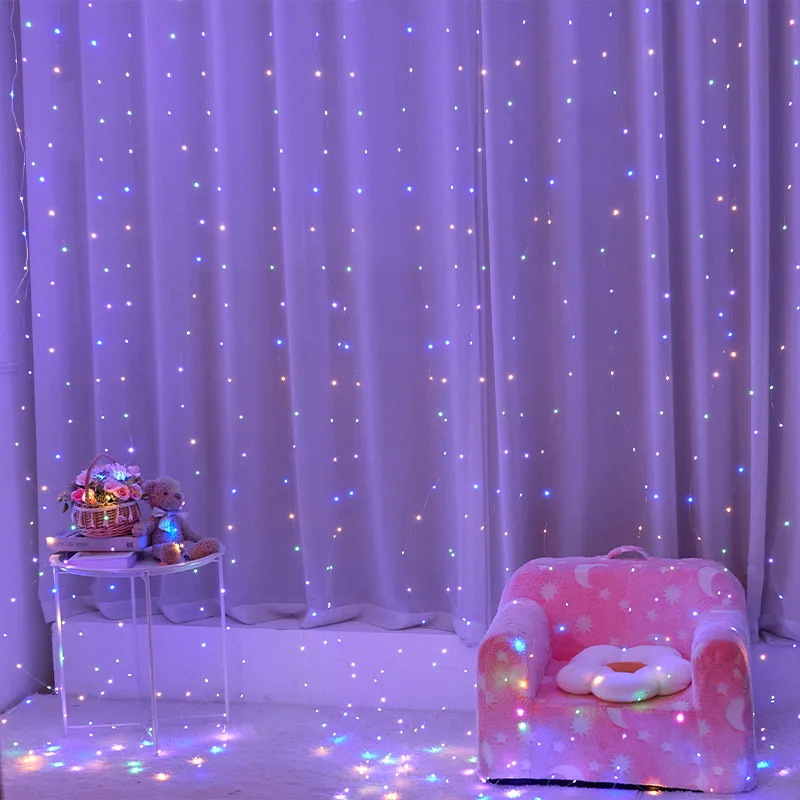 USB String Lights Holiday Wedding Fairy Light Garland Lights for Bedroom 3/4/6M Remote Control Curtain LED Christmas Decoration