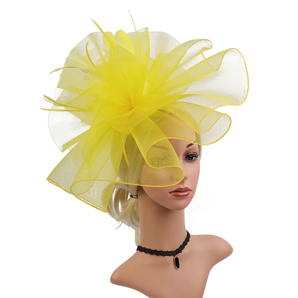 

Elegant Fascinator Hats for Women Featuring and Decorative Plume Ideal for Church Wedding Or Formal Occasion