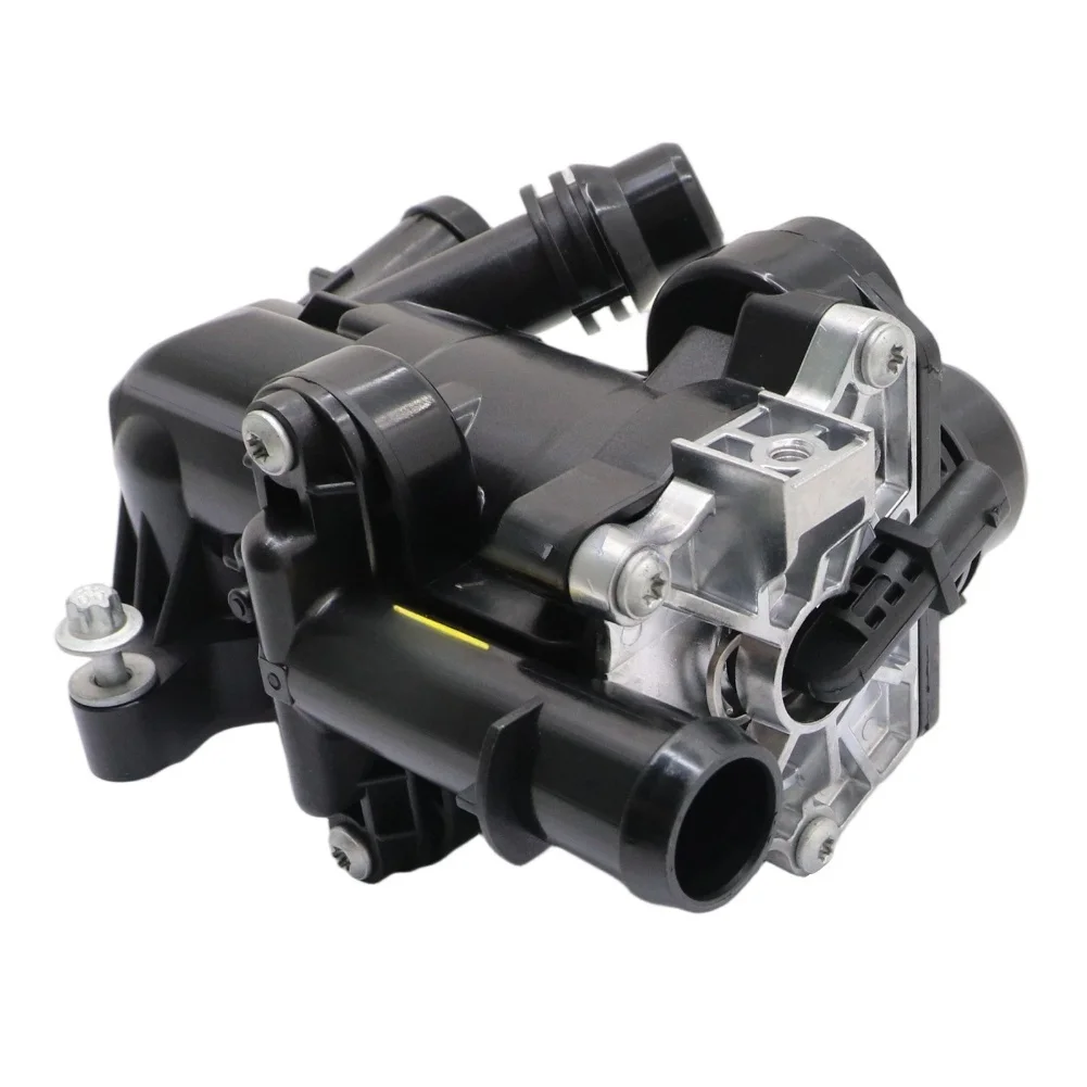 Auto Accessories Engine Coolant Thermostat Car Maintenance ABS Material Black Finish Installation Kit Non-deformation Feature