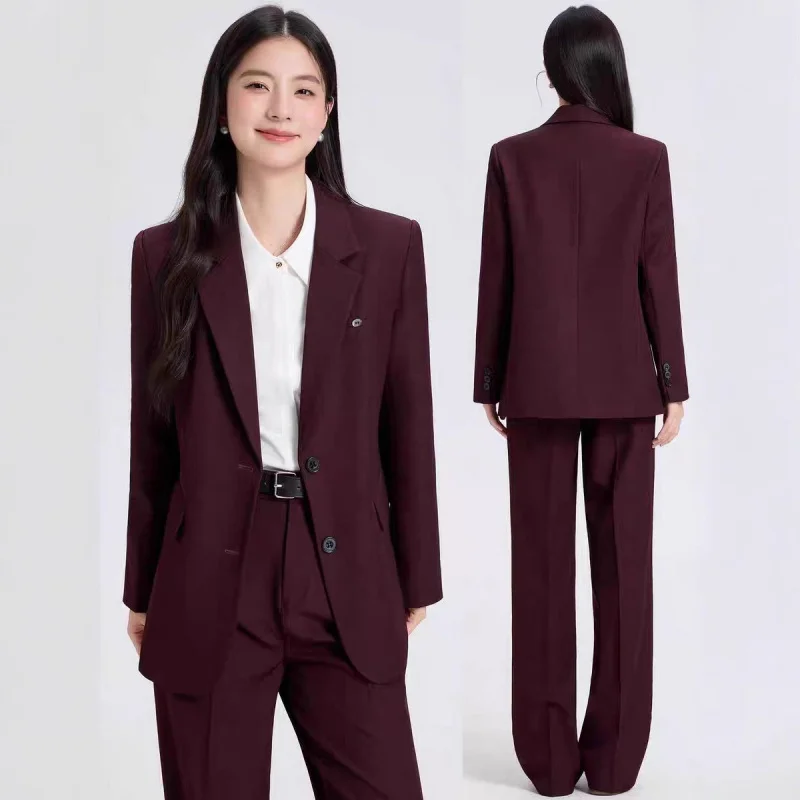 

Women's Professional Suit2025Autumn Winter New High-end Feel Interview Formal Workwear Elegant Blazer for Women