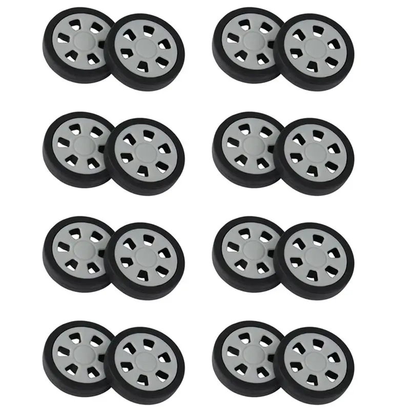 ABKJ-16X Luggage Accessories Wheels Aircraft Suitcase Pulley Rollers Mute Wheel Wear-Resistant Parts Repair 50X12mm