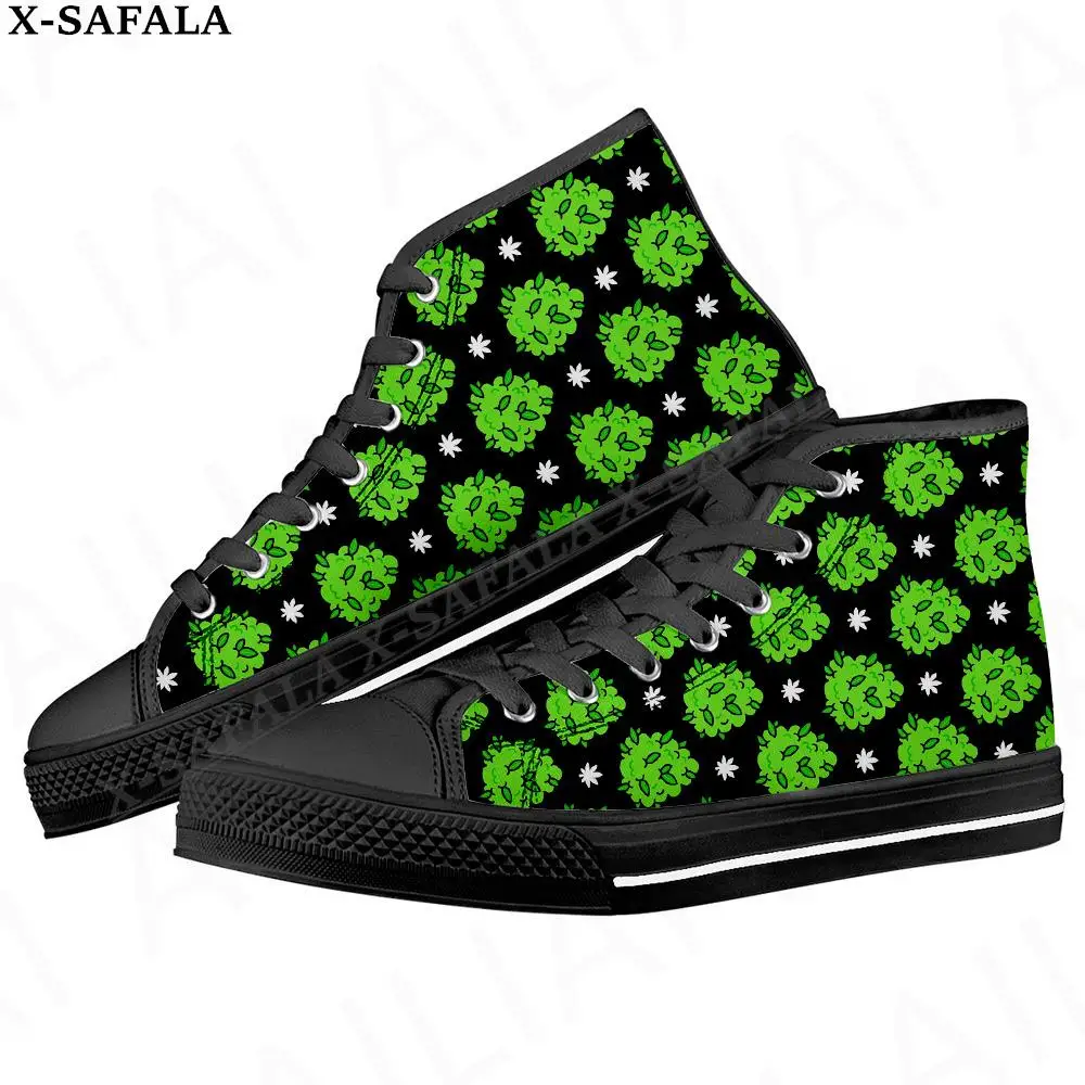 Smoker Weeds Trippy Men Vulcanized Sneakers High Top Canvas Shoes Classic Brand Design Men Flats Shoes Lace Up Footwear-6