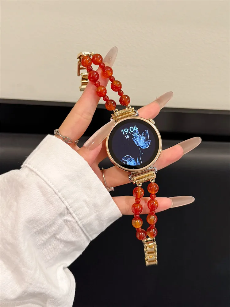 

22mm/20mm/18mm Chinese style bead chain fashion strap suitable for Huawei GT5/GT5 Pro/GT4/GT2/3/4