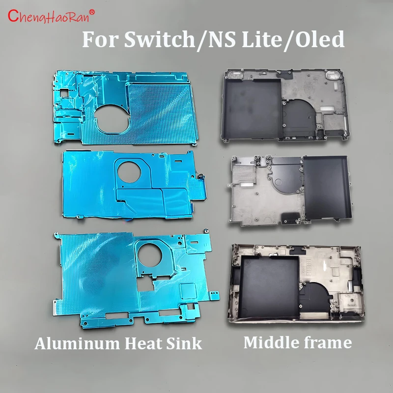 

1PC OEM Metal Aluminum Internal Heat Shield Plate&Original Middle Frame For Switch NS Lite OLED Console Replacement Part