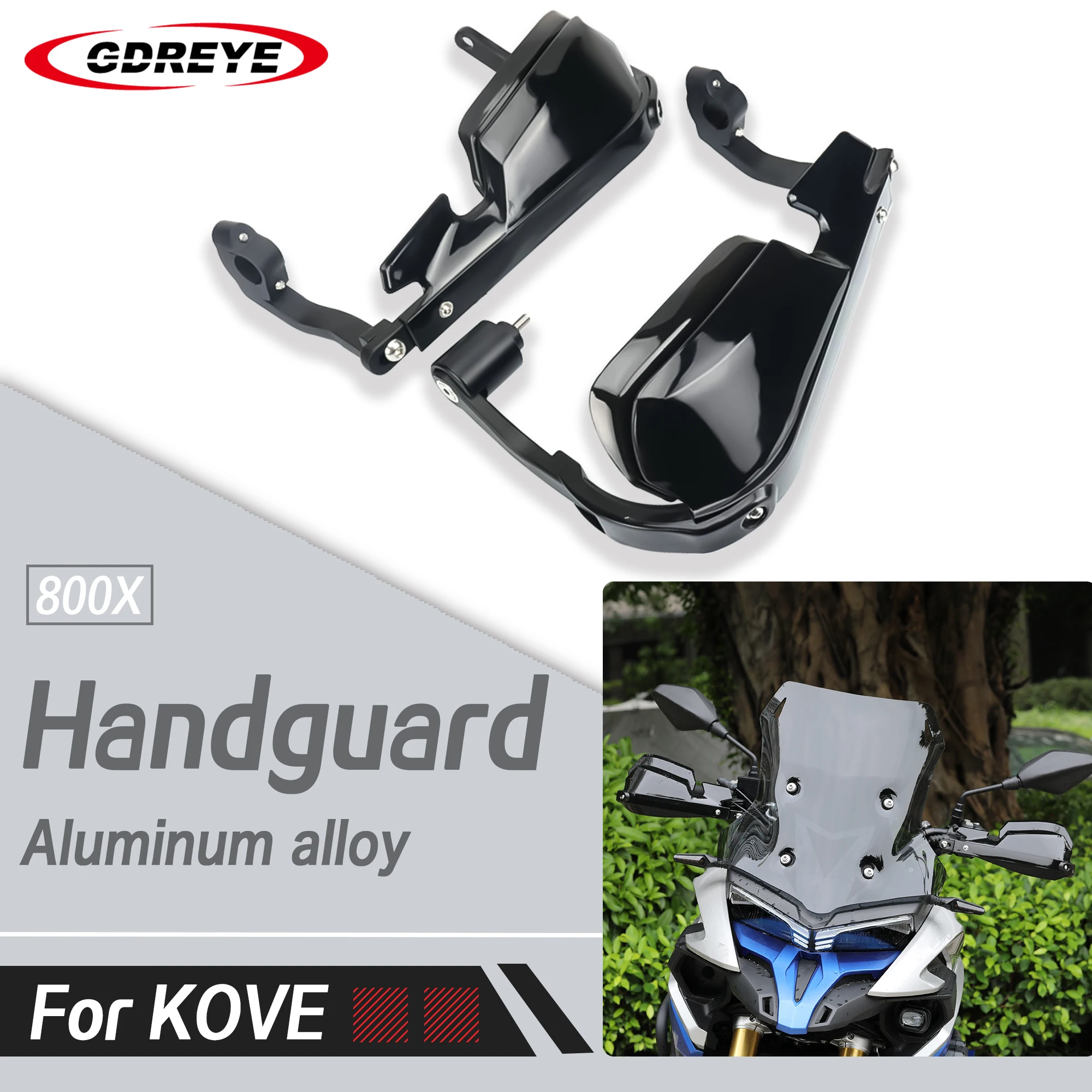 

Motorcycle KOVE800X 2023 2024 2025 Handlebar Handguards Windshield For KOVE 800X new aluminum alloy Heighten Windscreen