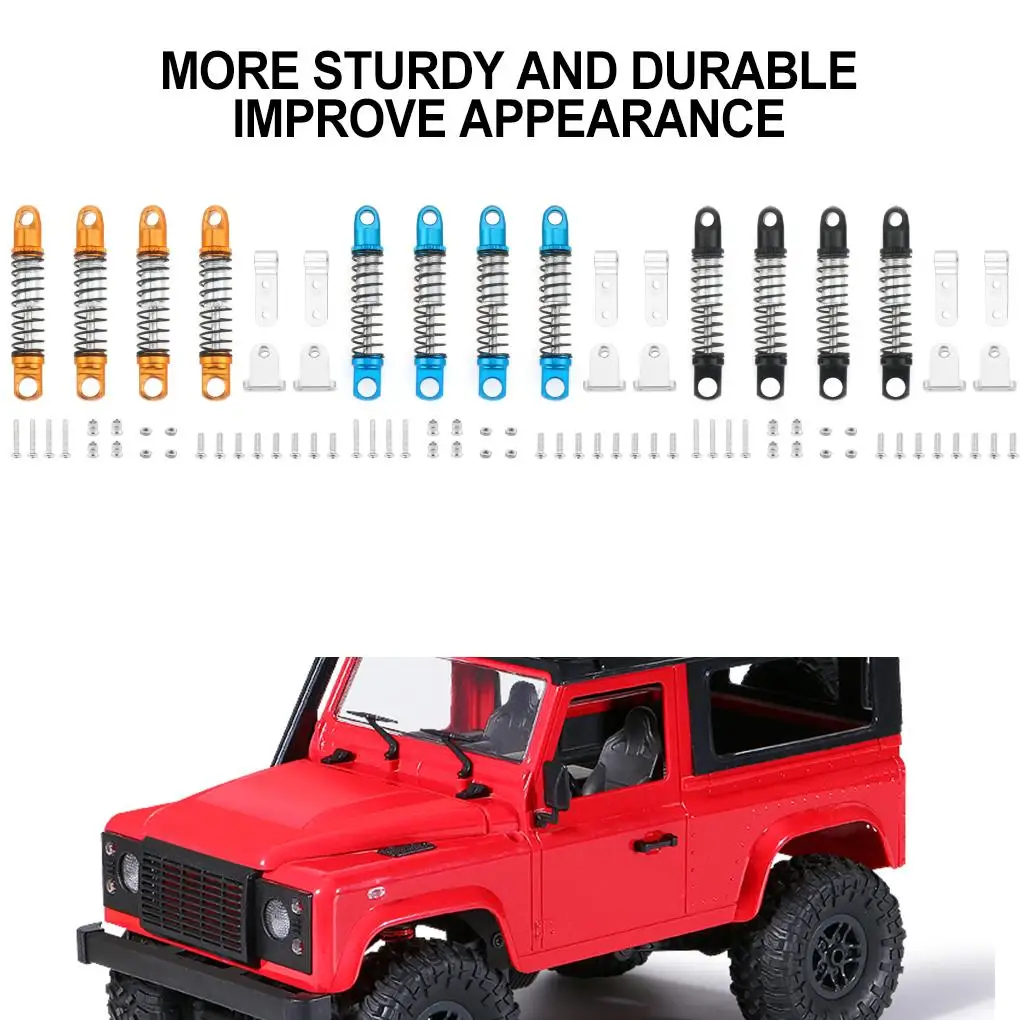 RCGOFOLLOW Aluminum Alloy Smooth Front Rear Shock Absorber Wear-resistant Rc Front Rear Shock Absorber For 1/16 MN D90 D91 view 4