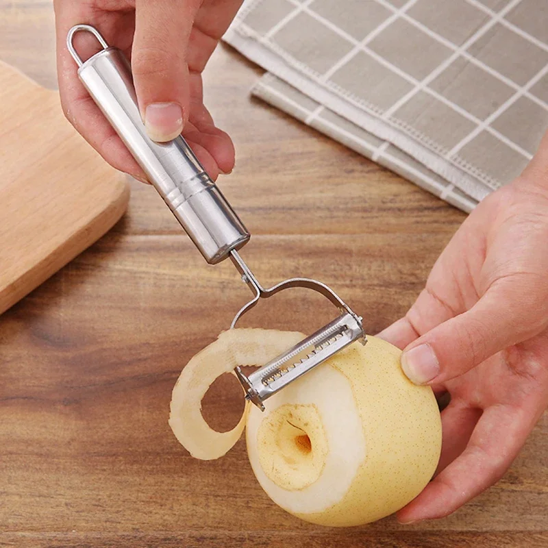 Kitchen Fruit Vegetable Peeler Stainless Steel Grater Potato Apple Slicer Double Planing Kitchen Accessories Cooking Utensils