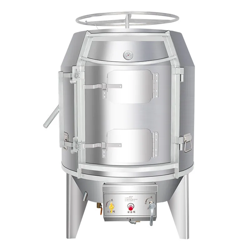 

Front door roast duck stove stainless steel charcoal gas space stove rotating large commercial pig goose