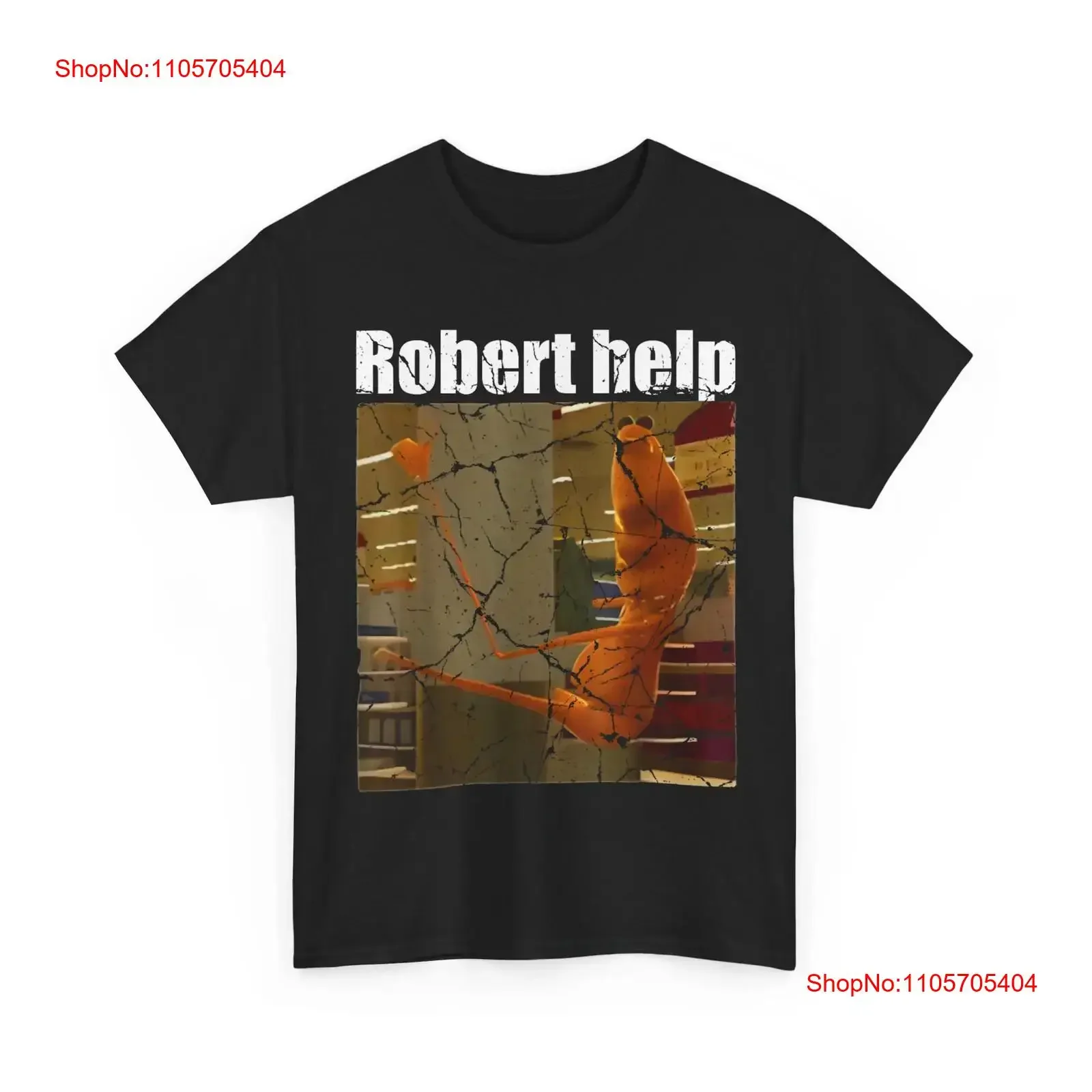 Marcus The Worm Robert Help Funny Meme T Shirt long or short sleeves vintage Washed Top For Everyday Wear graphic homme