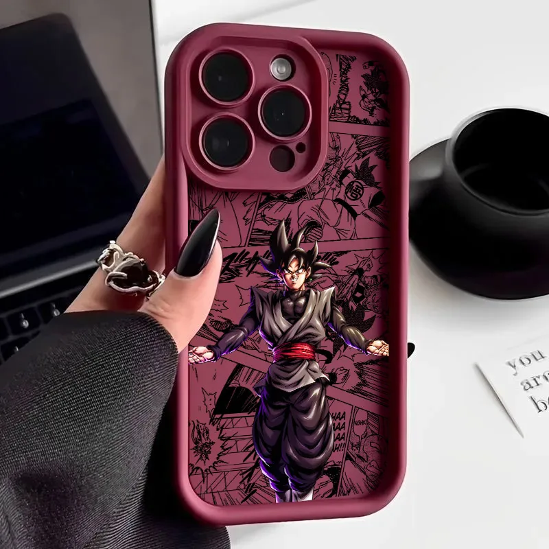 Funda para Teléfono Motorola Moto Edge 70 G86 G56 50 G35 G05 G34 G PLAY G85 60 Neo Pro Ultra 4G 5G, Diseño de Dragon Ball, Goku Black, Kakarot