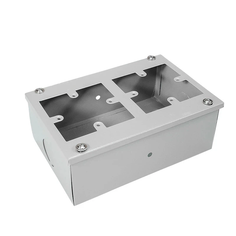 86 Panel Box-Making Type Switch Socket Power Distribution Control Iron Box 2/4/6/8/10/12 Bit Wiring for Home Automation