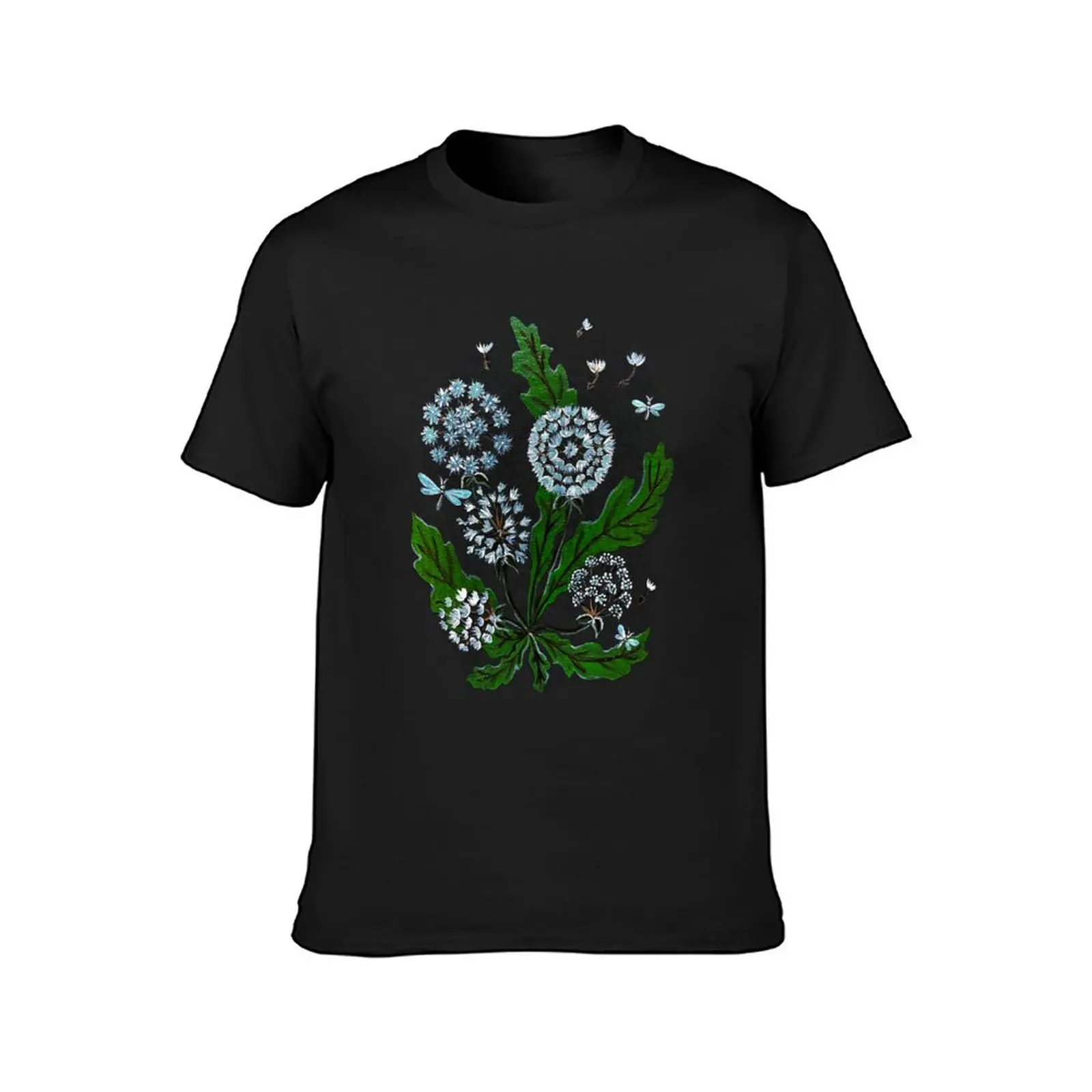 Dandelions and Dragonflies T-Shirt anime sports fans for a boy new edition plain black t shirts men