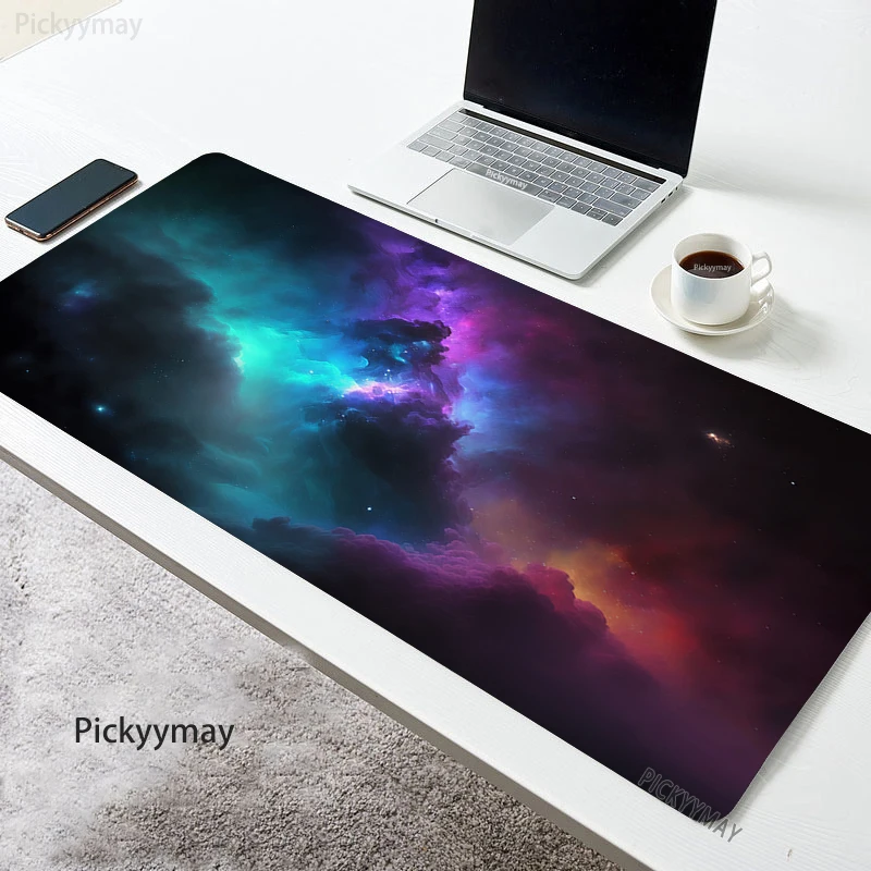 

Space Cloud Galaxy Large Mouse Pad 100x50cm Big Computer Mousepads Gaming Mousepad Big Keyboard Mat Gamer Mouse Pads Desk Mats