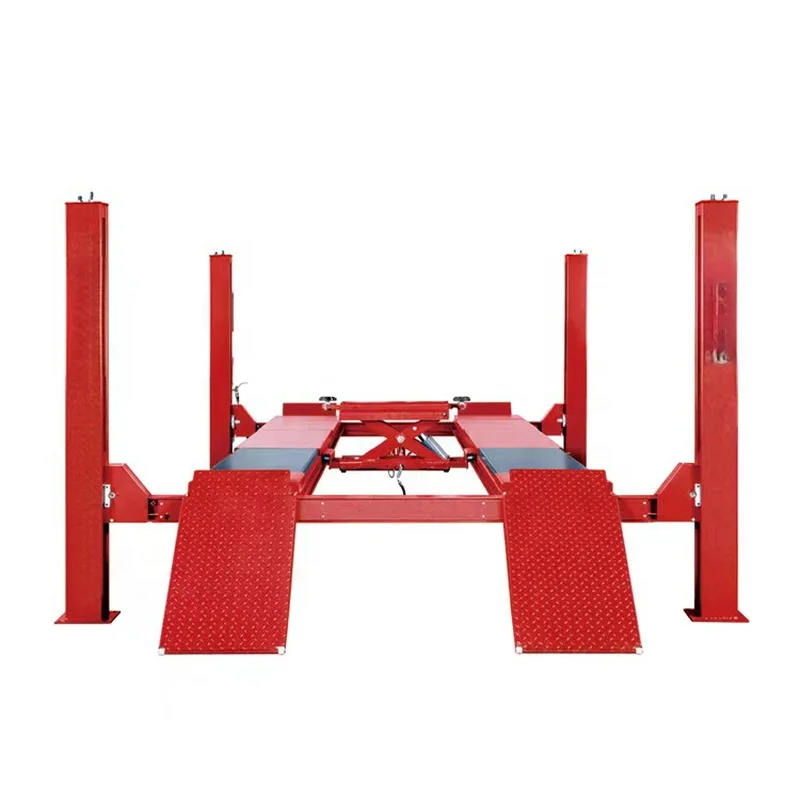 PrimeSelect Workshop 00Kg 00Kg Four Roller Jack 4T Capacity 4 Post Hoist Car Lift Factory Inventory Wholale Price