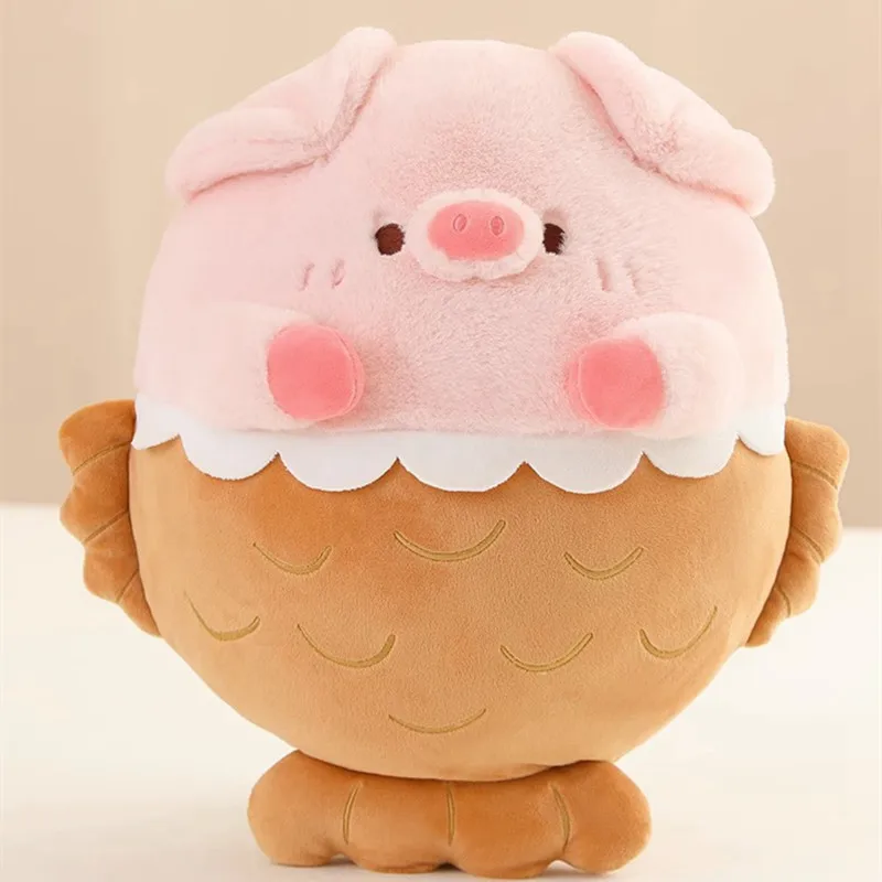 

40/60cm Kawaii Taiyaki Plush Piggy Snapper Cosplay Toys Stuffed Animal Plushie Dolls Cushion Pillow Lovely Doll For Girls Kid