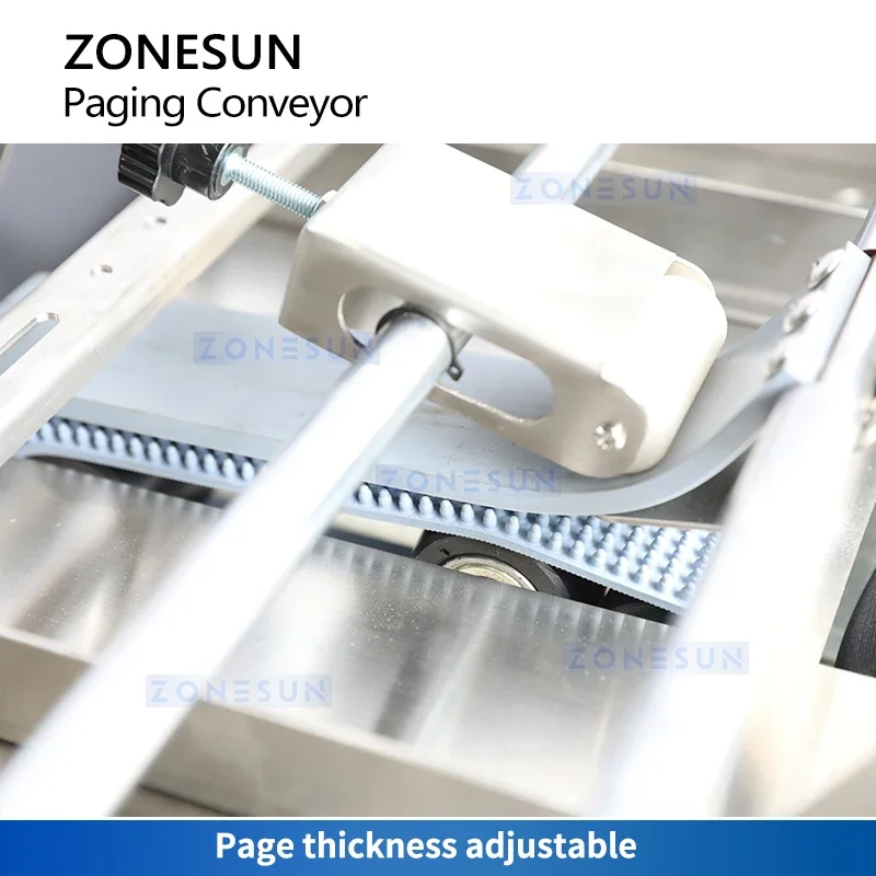 ZONESUN ZS-CS350 Automatic Card Feeder Conveyor Paper Friction Feeder Paging Machine Belt Conveyor System for Inkjet Printer