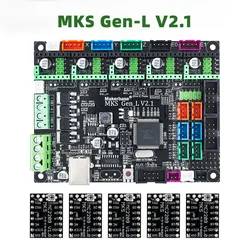 MKS Gen_L 2.1 Impressora 3D motherboard Suporte TMC2209 2208 Modo Uart Gen L Peças Placa De Controle 4988Drive Para Tornados