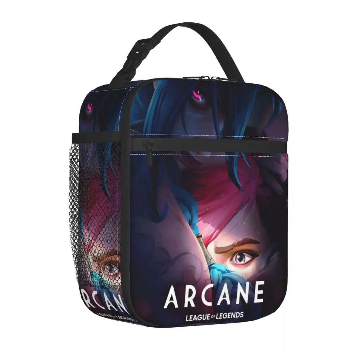 Lunch Boxes Jinx and Vi Arcane Anime Accessories Food Box Multifunction Cooler Thermal Bento Box For School