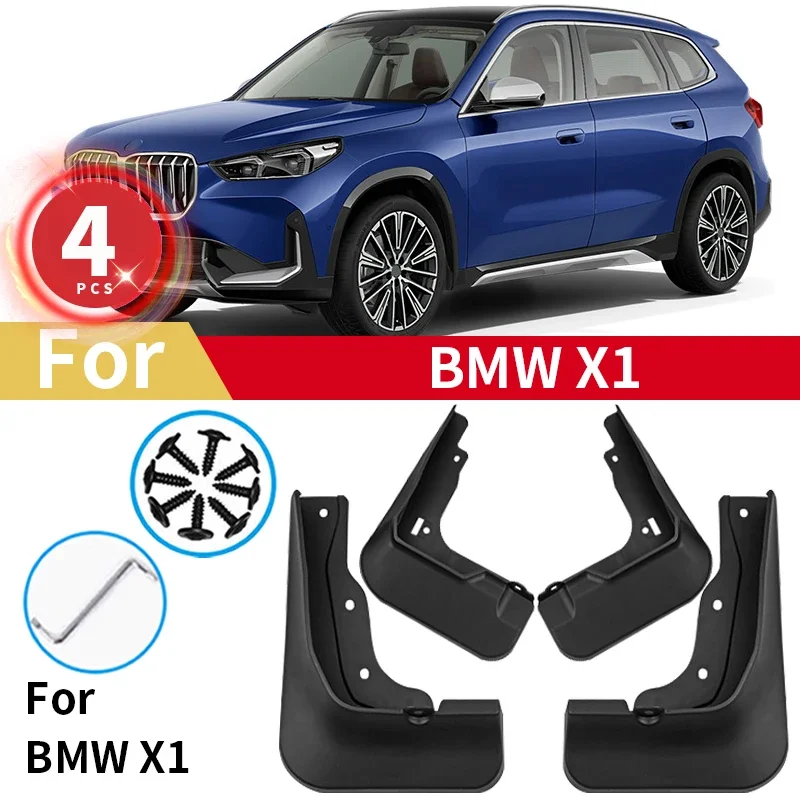 

Auto Mudguards For BMW X1 Accessories 2023 2024 U11 U12 Car Mudflap Front Rear Flaps Splash Mud Fender Car Accessories Mud Flaps