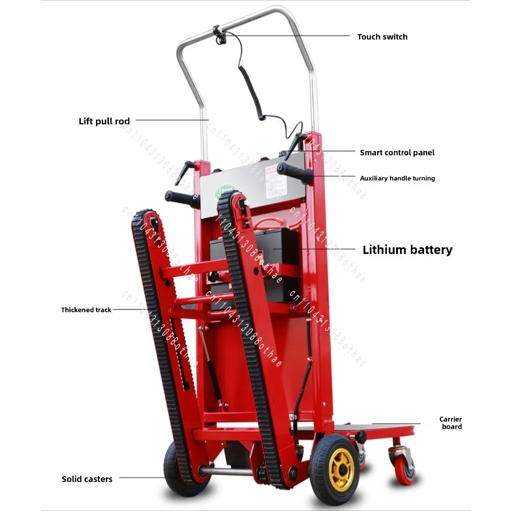 For Appliances Building Materials Heavy Duty Stair Lifting Cart Electric Crawler Stair Climbing Machine Portable Trolley