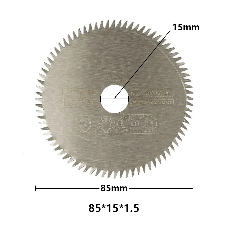 Lame per seghe per utensili da taglio da 85mm per utensili elettrici lama per sega circolare per legno lama per sega HSS Dremel Cutter Mini lama per