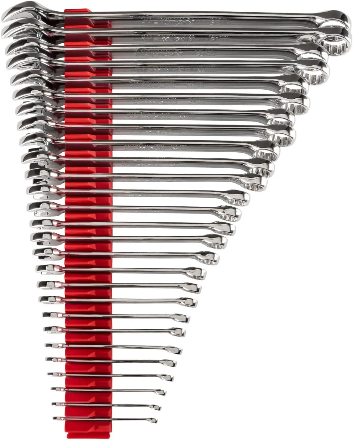 TEKTON Combination Wrench Set with Modular Wrench Organizer, 27-Piece (6-32 mm) | WCB95203