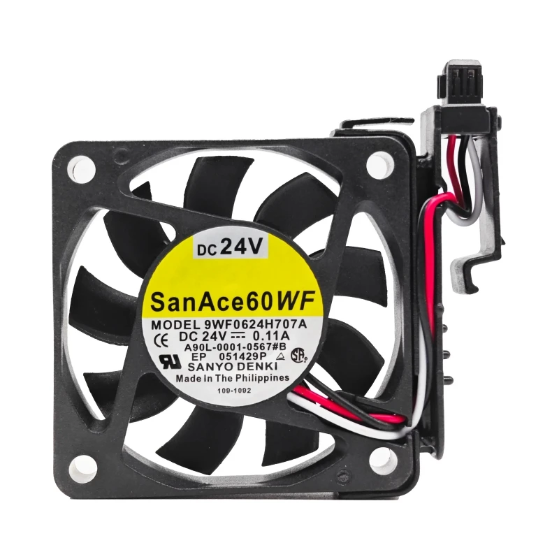 New A90L-0001-0567 # B 9WF0624H707A DC24V 0.11A 6cm 6015 3-wire Fanuc CNC machine cooling fan