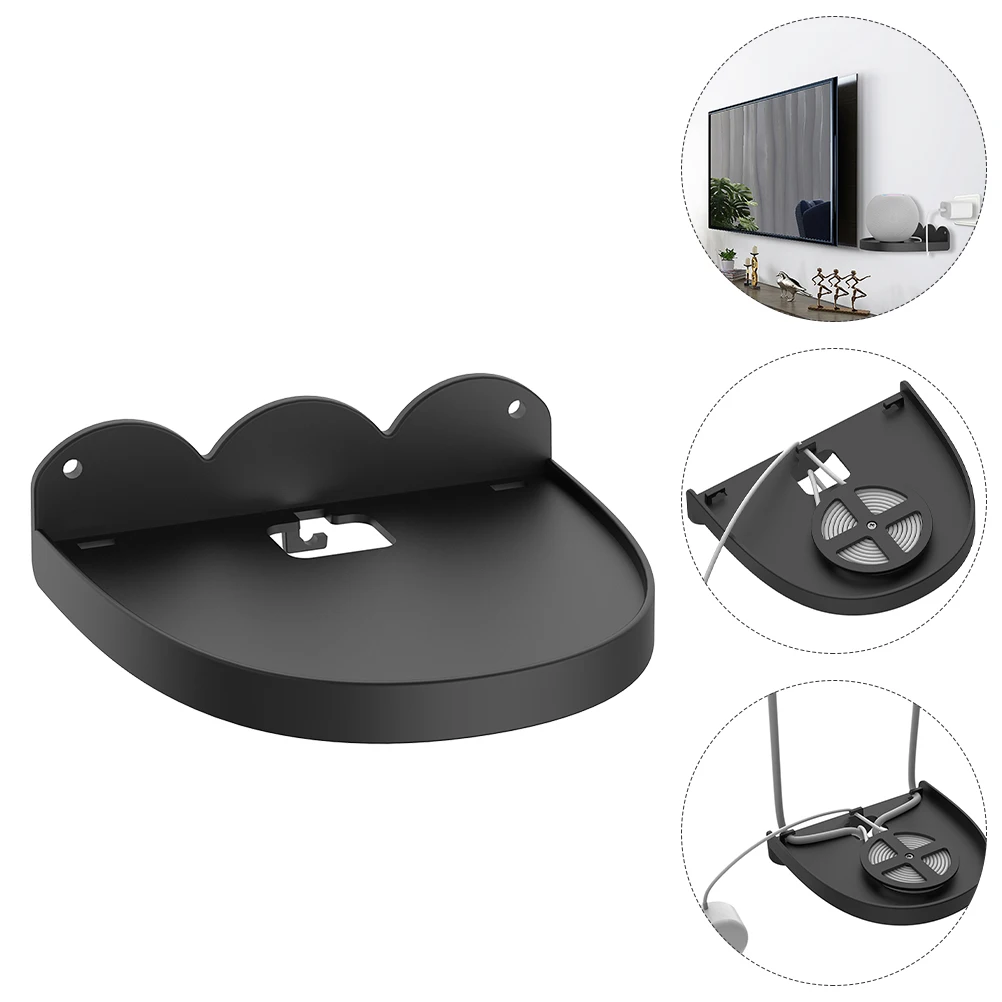 

1.5m Wall Mounted Audio Speaker Holder with Wire Winder Lightweight Modern Design Compatible Router IP Camera Stand