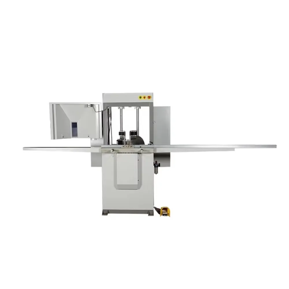 Aluminum Photo Frame Cutting Machine 45 Degree Double Saw Chopper Precision Mitre Cutter for Poster Framing Workshop