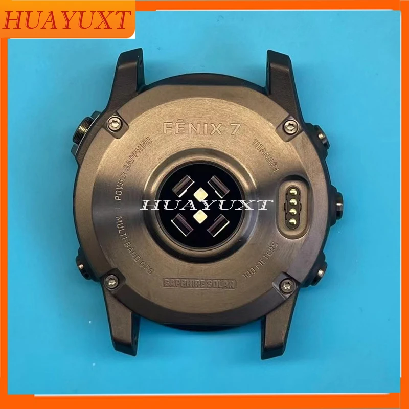 Original Replacement Back Cover Case with Buttons for Garmin 47MM Fenix 7 sapphire solar Smart Sports Watch