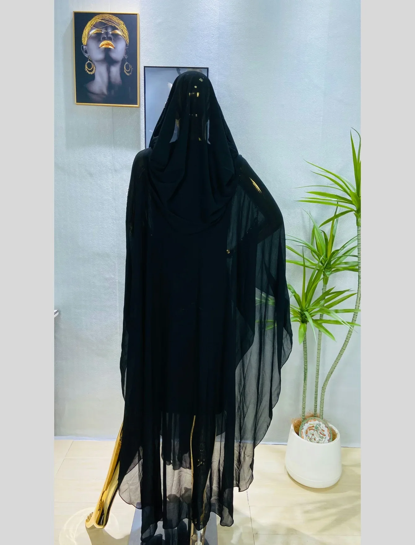 Médio oriente áfrica quente muçulmano longo robe vintage diamante grânulo ombro capa com capuz manto vestido manga morcego vestido feminino novo