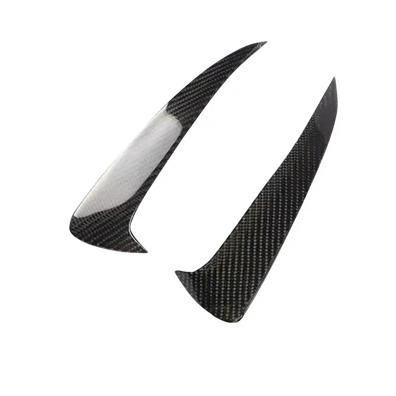 Carbon fiber rear bumper splitters fins rear side vents canards blade for Mercedes Benz W205 C63 2015-2021